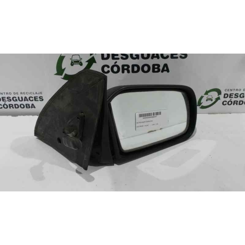 Recambio de retrovisor derecho para kia pride 1.3 cat referencia OEM IAM  MANUAL NEGRO PLASTICO