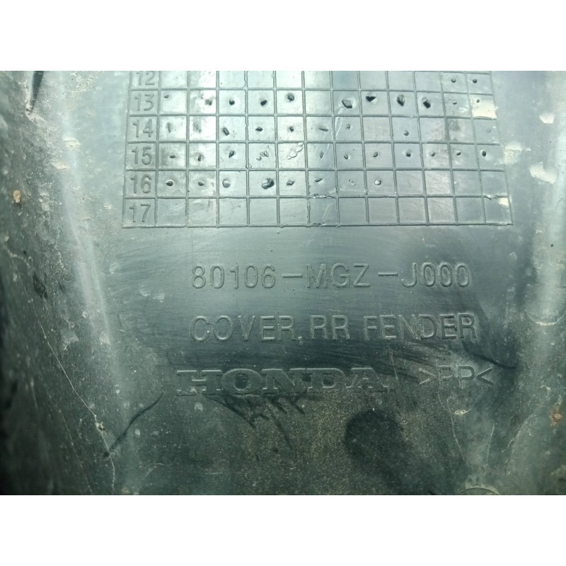Recambio de moldura para honda cb500 x referencia OEM IAM 80106MGZJ00 13-18 GUARDABARROS TRASERO