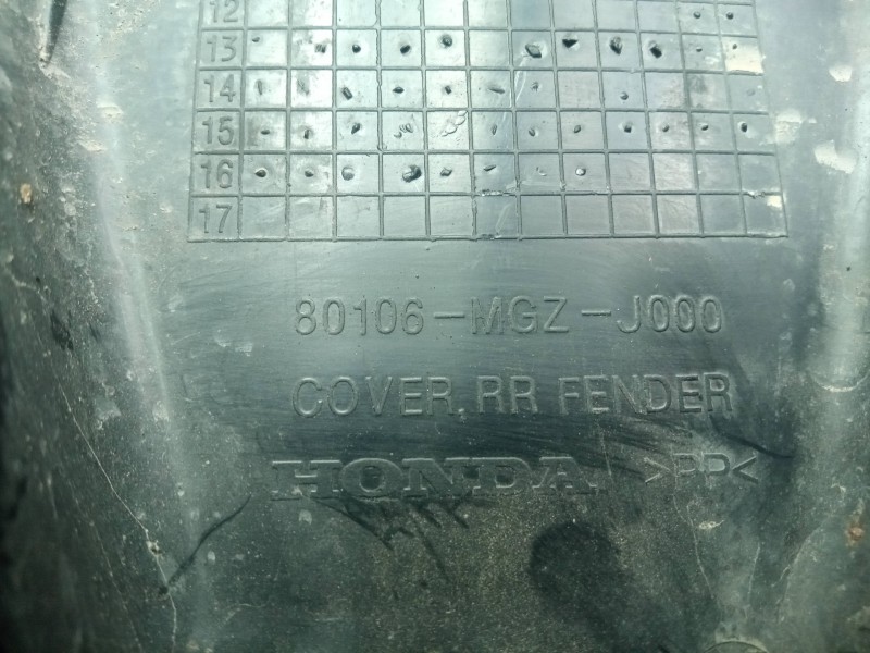 Recambio de moldura para honda cb500 x referencia OEM IAM 80106MGZJ00 13-18 GUARDABARROS TRASERO