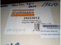 Recambio de retrovisor derecho para citroën xantia berlina referencia OEM IAM 24223012 MANUAL SIN USO 2