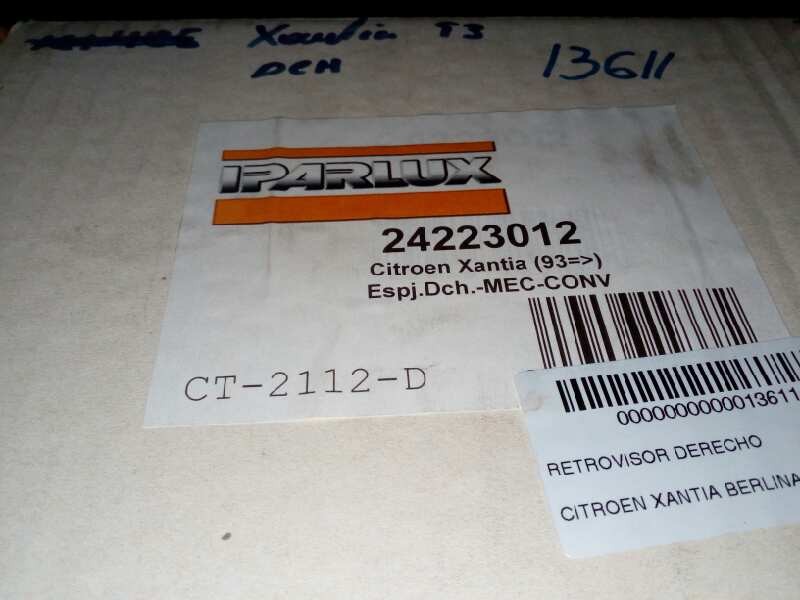 Recambio de retrovisor derecho para citroën xantia berlina referencia OEM IAM 24223012 MANUAL SIN USO