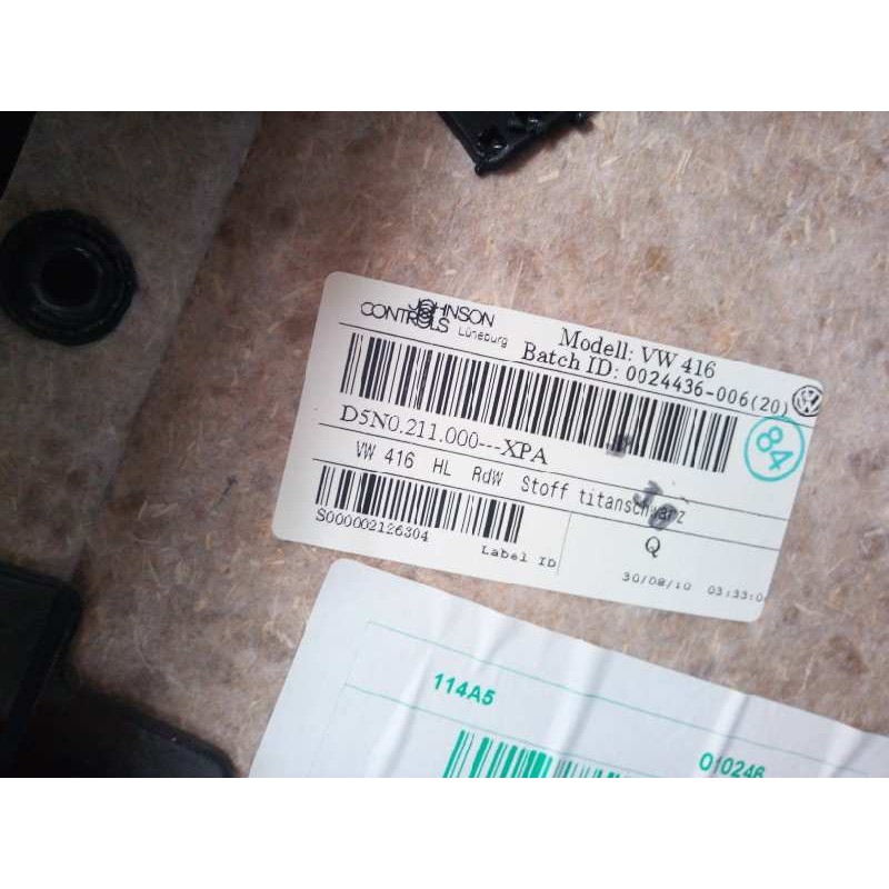 Recambio de guarnecido puerta trasera izquierda para volkswagen tiguan (5n1) 2.0 tdi referencia OEM IAM   