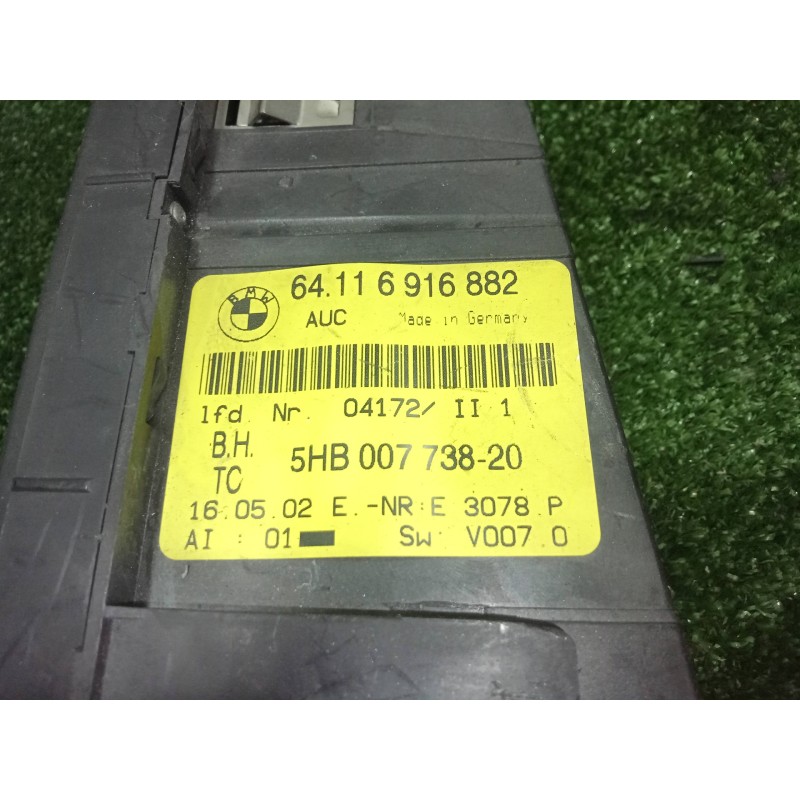 Recambio de mando climatizador para bmw serie 3 compact (e46) 320td referencia OEM IAM 64116916882-5HB00773820 3078P 