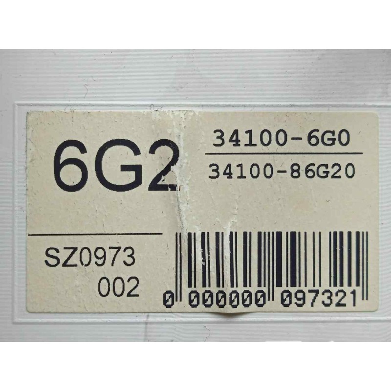 Recambio de cuadro instrumentos para suzuki ignis rm (mh) 1.3 cat referencia OEM IAM 341006G0-3410086G20  