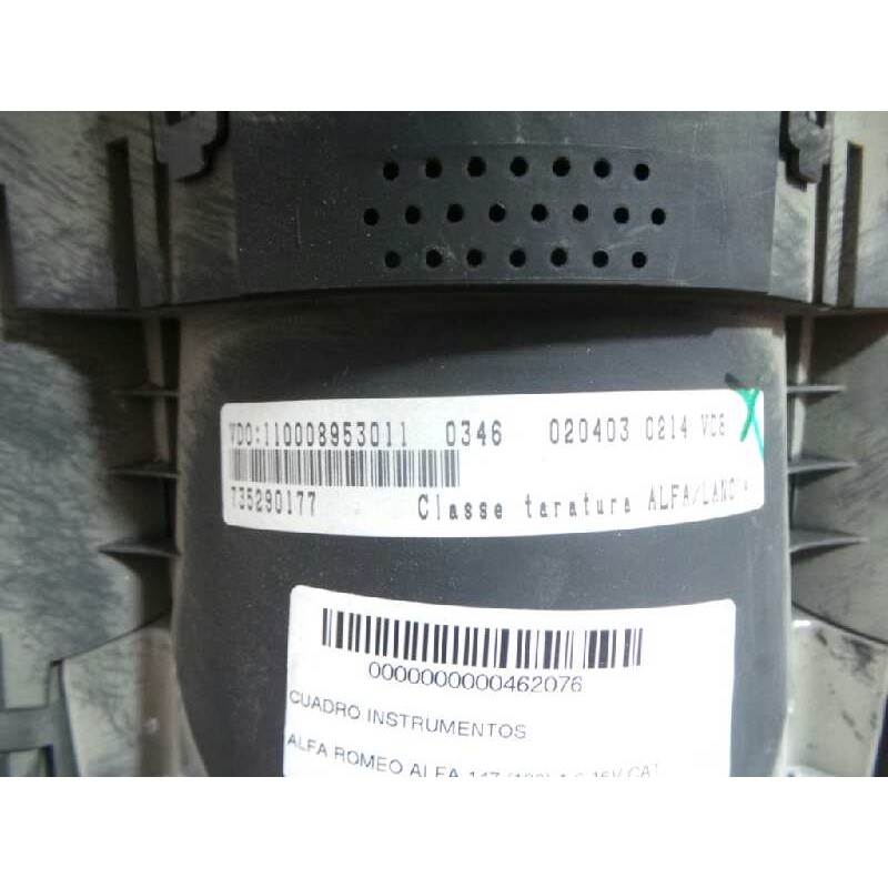 Recambio de cuadro instrumentos para alfa romeo 147 (190) 1.6 16v cat referencia OEM IAM 110008953011-735290177  VDO