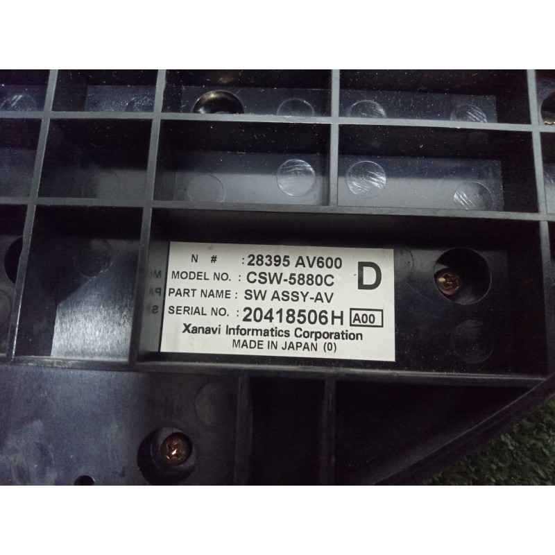 Recambio de mando climatizador para nissan primera berlina (p12) referencia OEM IAM 28395AV600  28395AV600