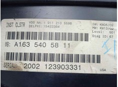 Recambio de cuadro instrumentos para mercedes-benz clase m (w163) 2.7 cdi 20v cat referencia OEM IAM A1635405811-15422384-191121 2