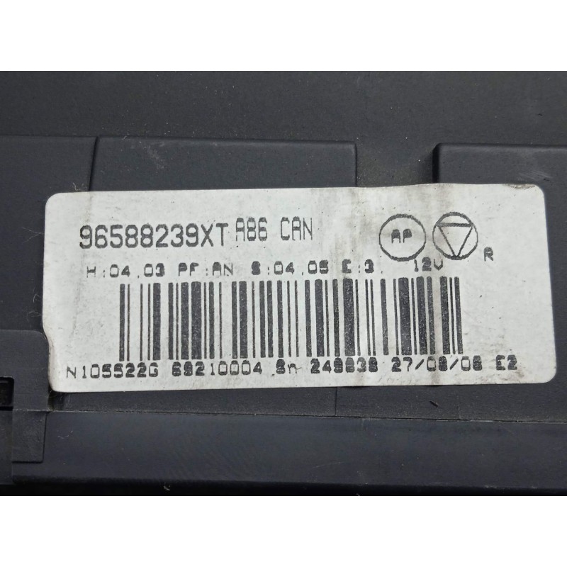 Recambio de mando climatizador para citroën c3 1.4 hdi referencia OEM IAM 96588239XT  VALEO