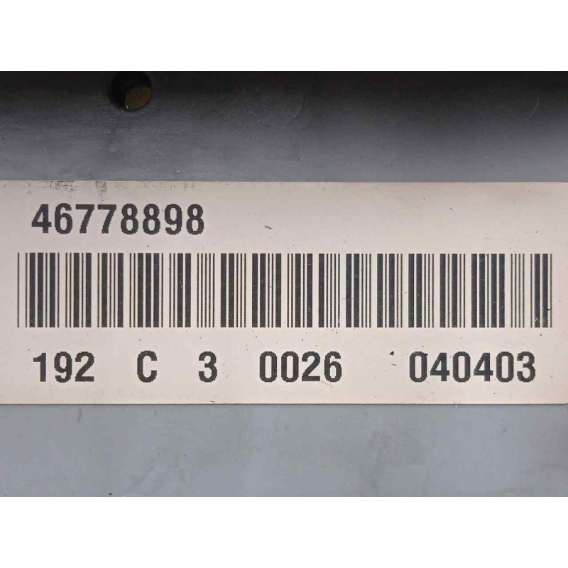 Recambio de centralita check control para fiat stilo (192) 1.9 jtd cat referencia OEM IAM 46778898-46797610  