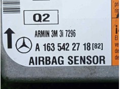 Recambio de centralita airbag para mercedes-benz clase m (w163) 2.7 cdi 20v cat referencia OEM IAM A1635422718 TEMIC  2