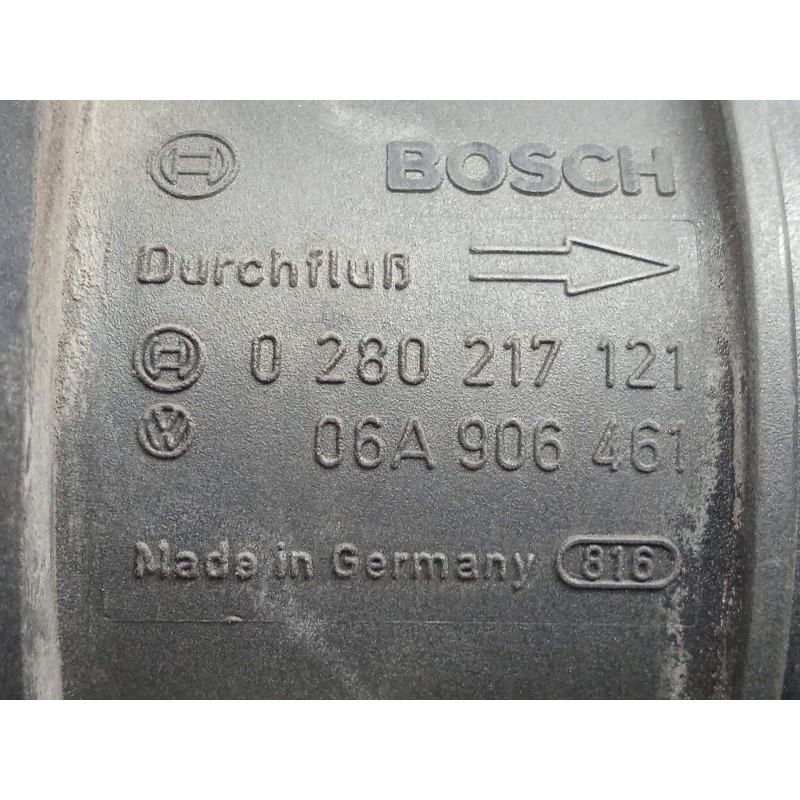 Recambio de caudalimetro para seat leon (1m1) 1.9 tdi referencia OEM IAM 0280217121-06A906461 5.PINES BOSCH