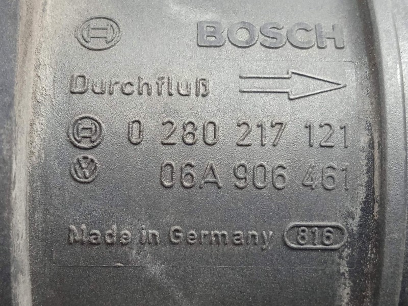 Recambio de caudalimetro para seat leon (1m1) 1.9 tdi referencia OEM IAM 0280217121-06A906461 5.PINES BOSCH
