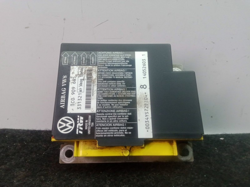 Recambio de centralita airbag para seat leon (1p1) 2.0 tdi referencia OEM IAM 3C0909605  