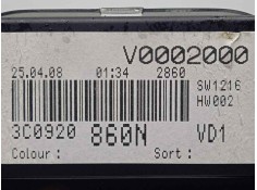 Recambio de cuadro instrumentos para volkswagen passat berlina (3c2) 2.0 tdi referencia OEM IAM 3C0920860N-A2C53194181   2