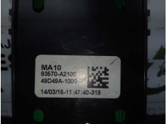 Recambio de mando elevalunas delantero izquierdo para kia cee´d 1.4 cat referencia OEM IAM 93570A2100-49D49A1000 2.BOTONES 1.CON 2