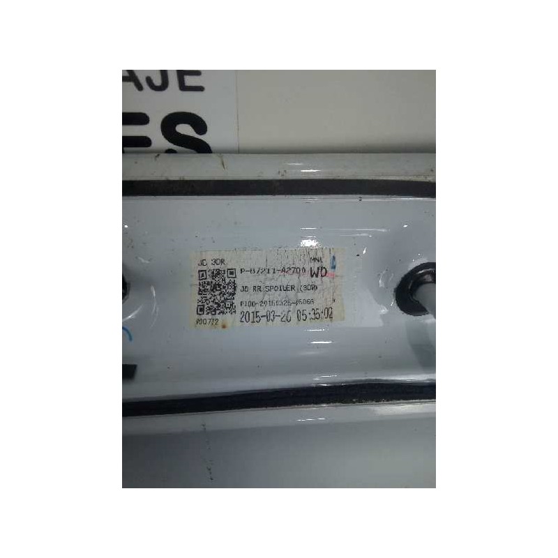 Recambio de aleron trasero para kia cee´d 1.4 cat referencia OEM IAM 87211A2700WD-87210A2700  