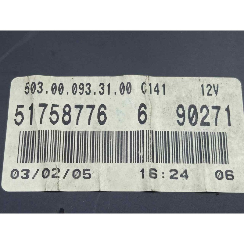 Recambio de cuadro instrumentos para fiat doblo (119) 1.9 jtd cat referencia OEM IAM 503000933100-51758776  