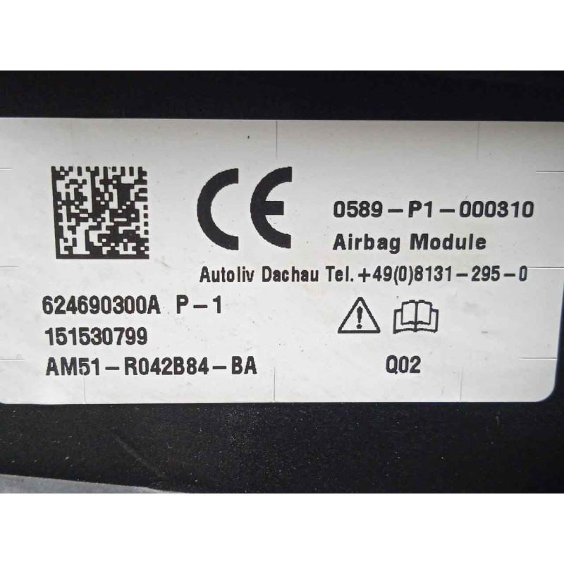 Recambio de airbag delantero derecho para ford kuga (cbs) 1.5 ecoboost cat referencia OEM IAM AM51R042B84BA  