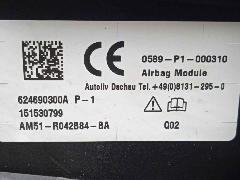 Recambio de airbag delantero derecho para ford kuga (cbs) 1.5 ecoboost cat referencia OEM IAM AM51R042B84BA  
