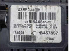 Recambio de pantalla multifuncion para citroën c4 berlina 1.6 16v hdi referencia OEM IAM 9664644380-NS457637   2