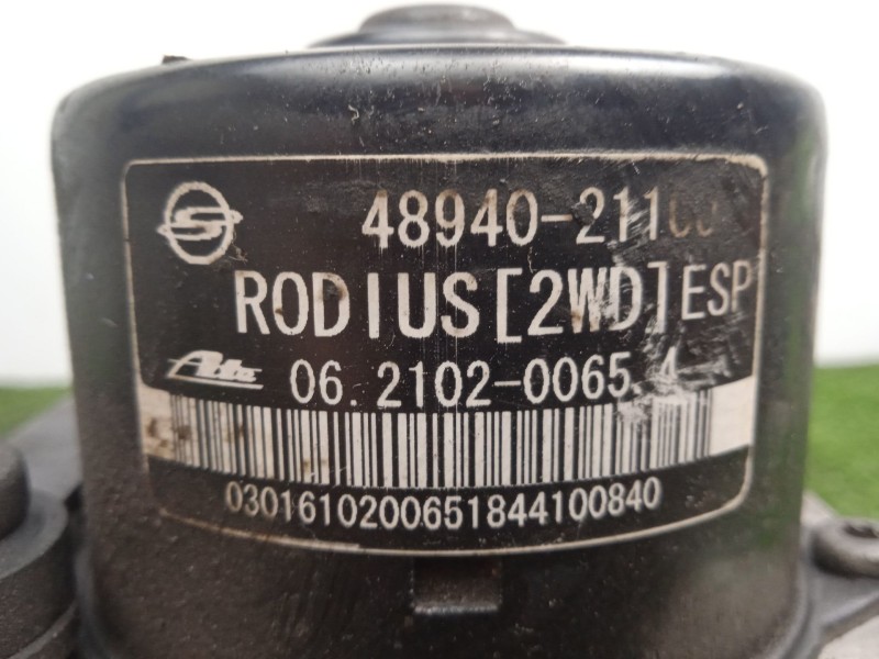 Recambio de abs para ssangyong rodius 2.7 turbodiesel cat referencia OEM IAM 06210902223-4894021100-06210200654  ATE