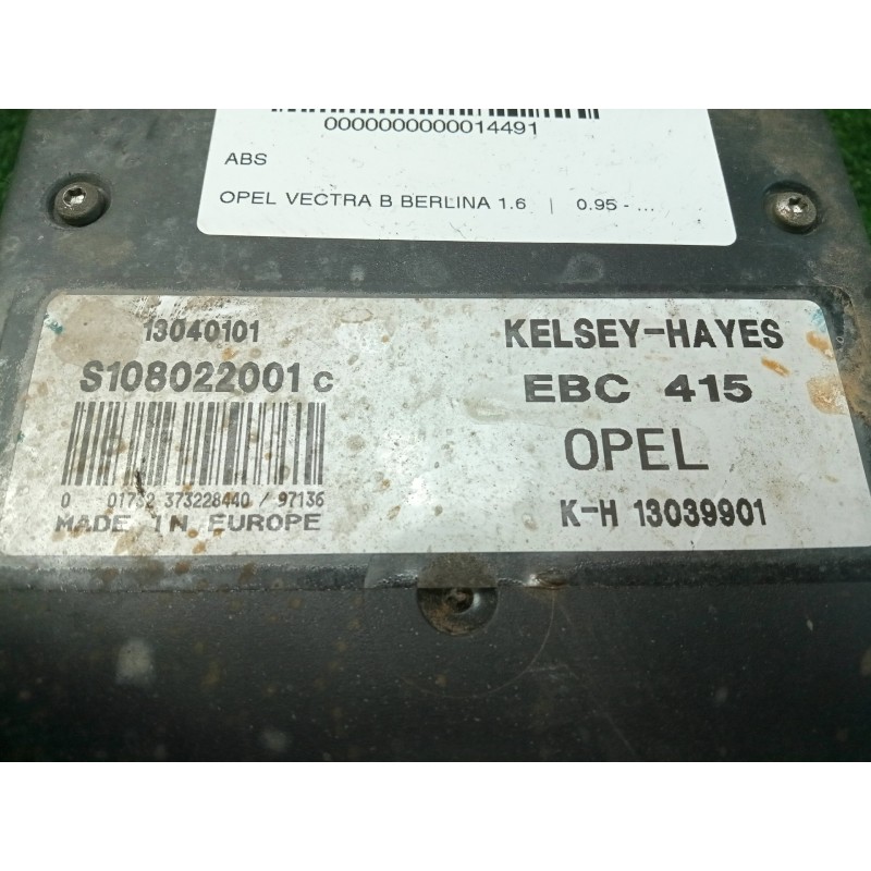 Recambio de abs para opel vectra b berlina 1.6 referencia OEM IAM S108022001CEBC415KH1303990113040101 125315 