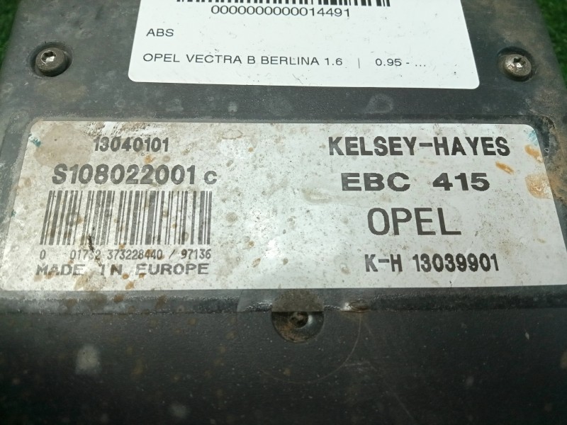 Recambio de abs para opel vectra b berlina 1.6 referencia OEM IAM S108022001CEBC415KH1303990113040101 125315 