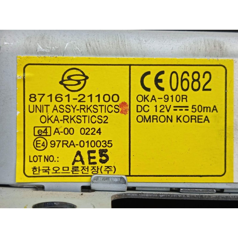 Recambio de centralita check control para ssangyong rodius 2.7 turbodiesel cat referencia OEM IAM 8716121100  