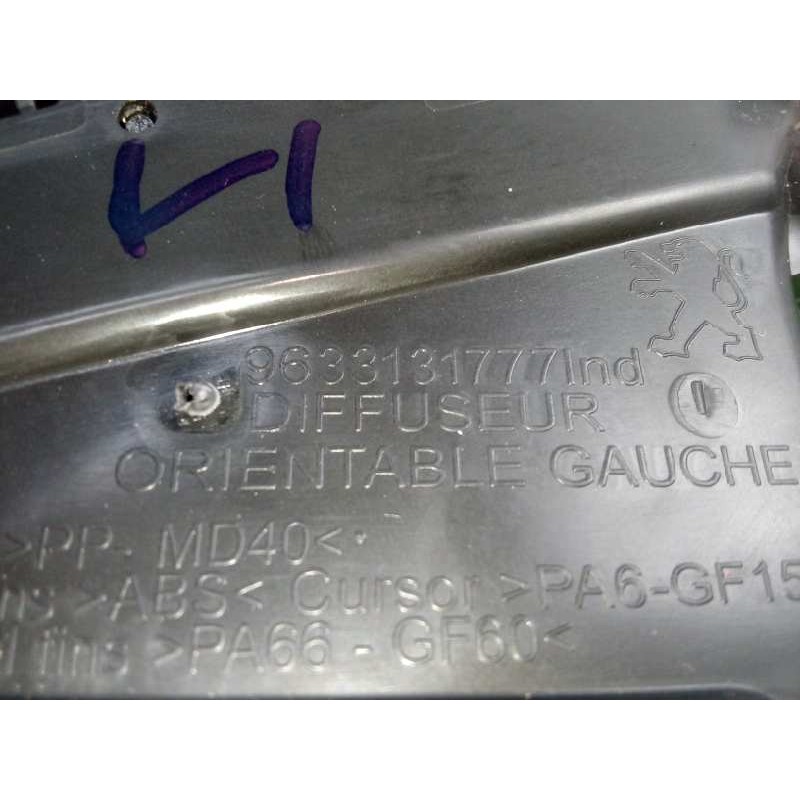 Recambio de rejilla salpicadero para peugeot 2008 (--.2013) 1.2 12v vti referencia OEM IAM 9633131777 IZQUIERDA 