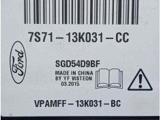 Recambio de modulo electronico para ford kuga (cbs) 1.5 ecoboost cat referencia OEM IAM 7S7113K031CC   2