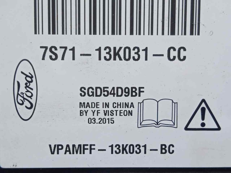 Recambio de modulo electronico para ford kuga (cbs) 1.5 ecoboost cat referencia OEM IAM 7S7113K031CC  