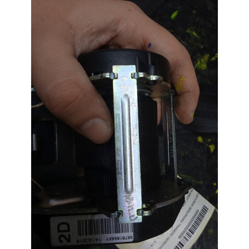 Recambio de cinturon seguridad trasero derecho para peugeot 2008 (--.2013) 1.2 12v vti referencia OEM IAM 96781656XY  