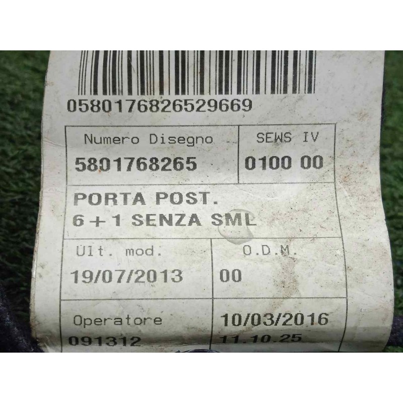 Recambio de instalacion electrica para iveco daily furgón 2.3 diesel cat referencia OEM IAM 5801768265  