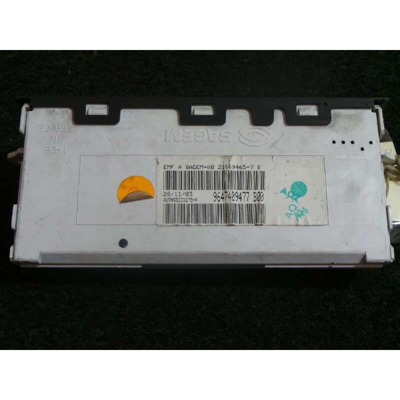 Recambio de pantalla multifuncion para citroën c2 1.1 referencia OEM IAM 9647409477  