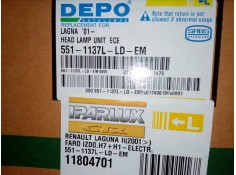 Recambio de faro izquierdo para renault laguna ii grandtour (kg0) referencia OEM IAM 11804701 01-05 SIN USAR 2