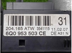Recambio de mando luces para volkswagen polo (9n3) 1.4 tdi referencia OEM IAM 6Q0953503CE MANDO.DOBLE  2