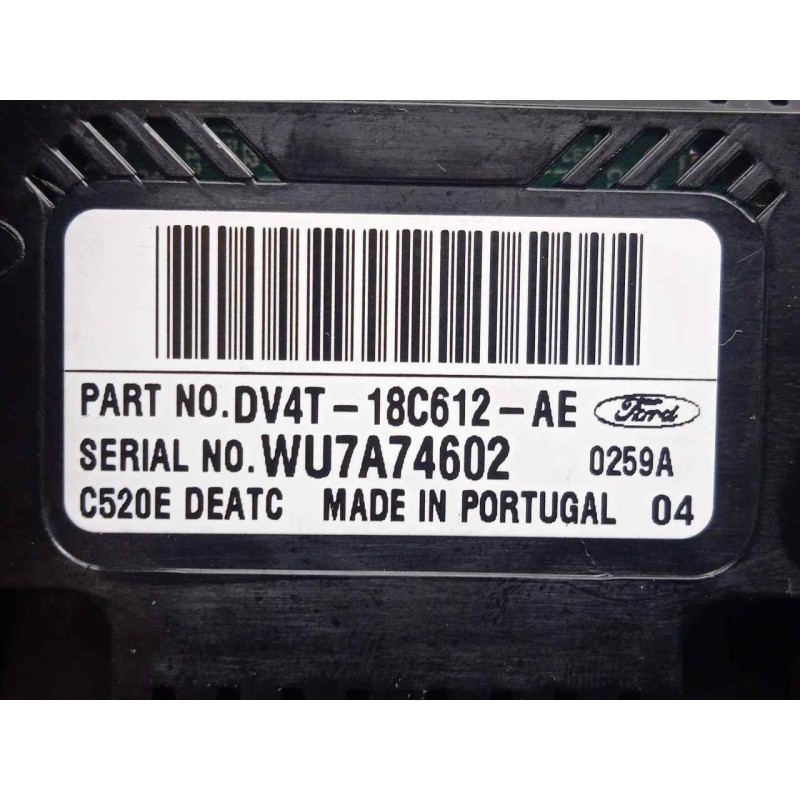 Recambio de mando climatizador para ford kuga (cbs) 1.5 ecoboost cat referencia OEM IAM DV4T18C612AE  
