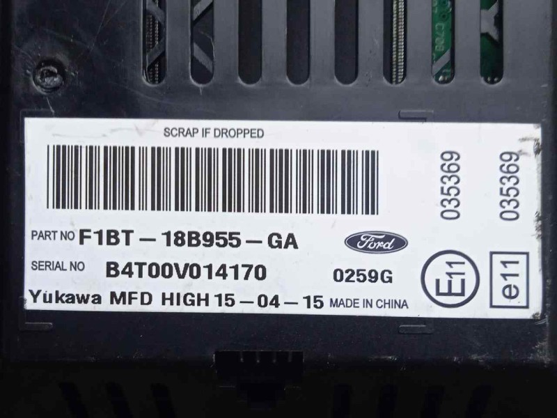 Recambio de pantalla multifuncion para ford kuga (cbs) 1.5 ecoboost cat referencia OEM IAM F1BT18B955GA  