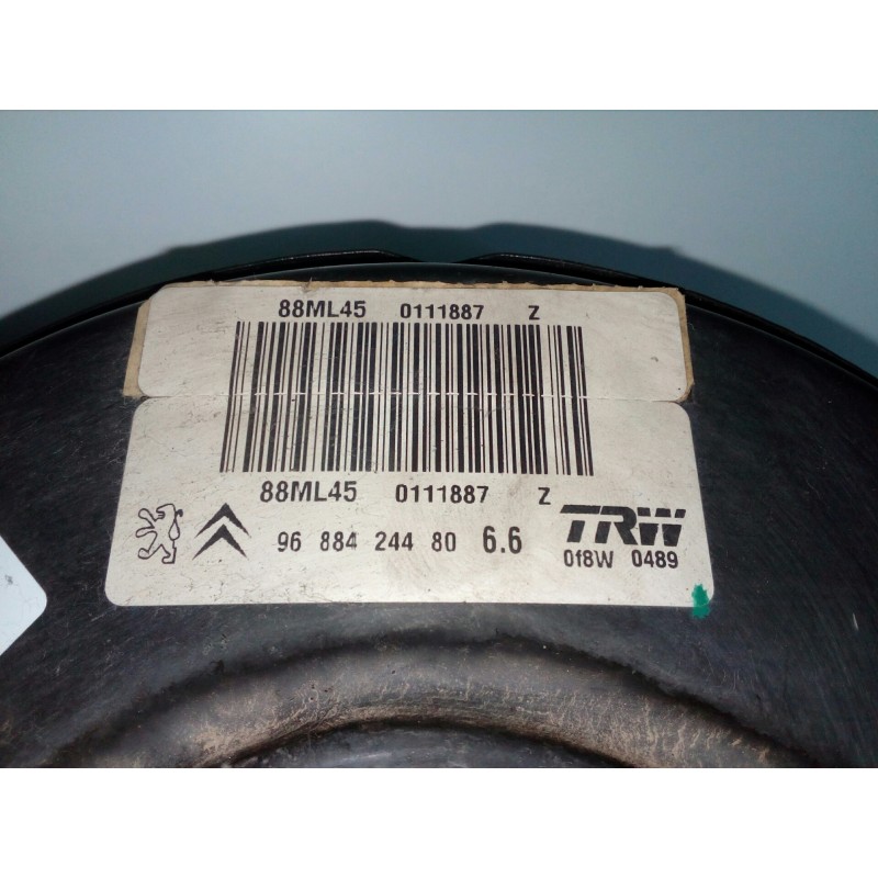 Recambio de servofreno para peugeot 207 1.4 hdi referencia OEM IAM 9688424480-88ML45  TRW