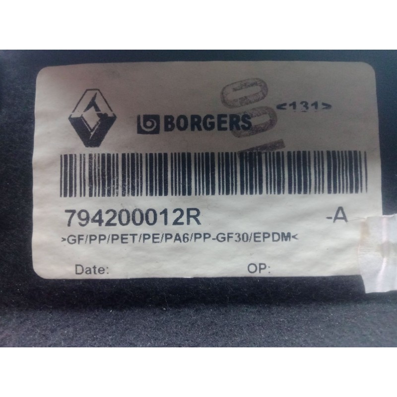 Recambio de bandeja trasera para renault scenic iii 1.5 dci diesel fap referencia OEM IAM 794200012R  