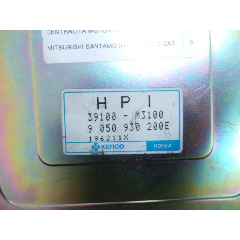 Recambio de centralita motor uce para mitsubishi santamo (hyundai) 2.0 cat referencia OEM IAM 39100M3100-9050930200E  KEFICO