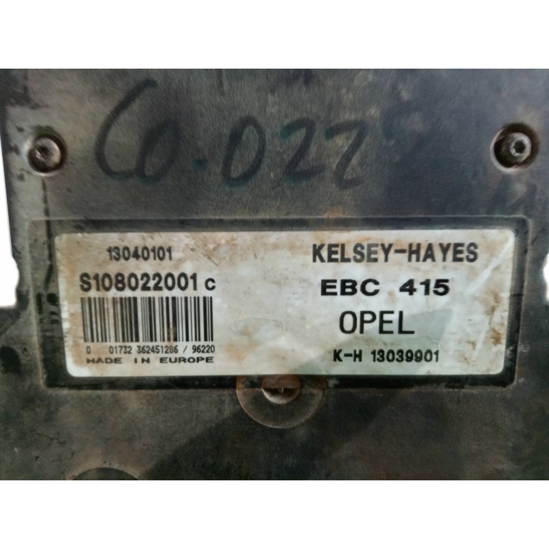 Recambio de abs para opel vectra b berlina referencia OEM IAM EBC41513040101S108022001C  