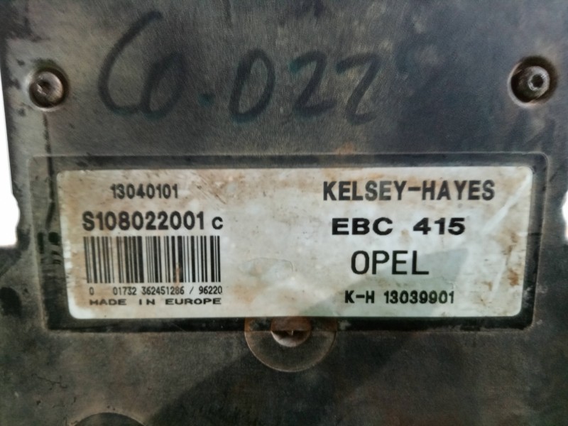 Recambio de abs para opel vectra b berlina referencia OEM IAM EBC41513040101S108022001C  