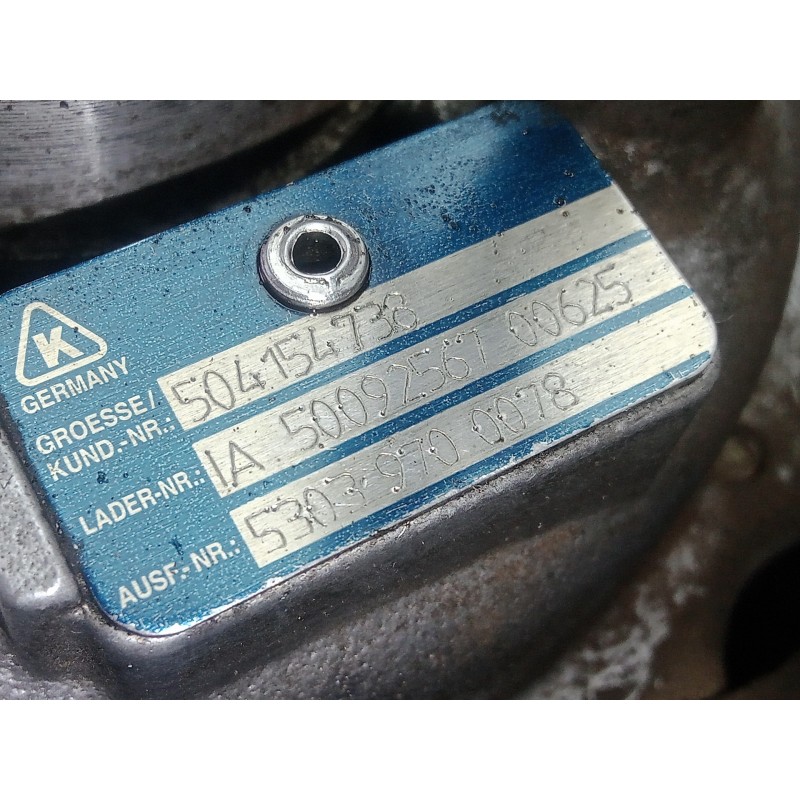 Recambio de turbocompresor para iveco daily chasis- cabina (1999 =>) 2.3 hpi referencia OEM IAM 504154738-53039700078  