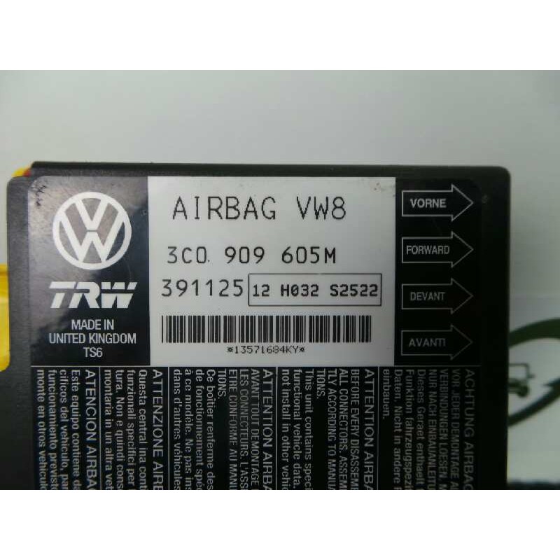 Recambio de centralita airbag para volkswagen passat berlina (3c2) 2.0 tdi referencia OEM IAM 3C0909605M-391125  