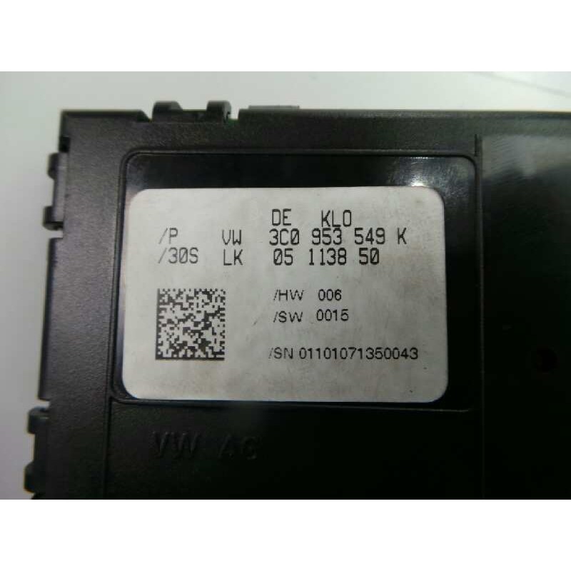 Recambio de centralita luces para volkswagen passat berlina (3c2) 2.0 tdi referencia OEM IAM 3C0953549K-05113850 LUK 