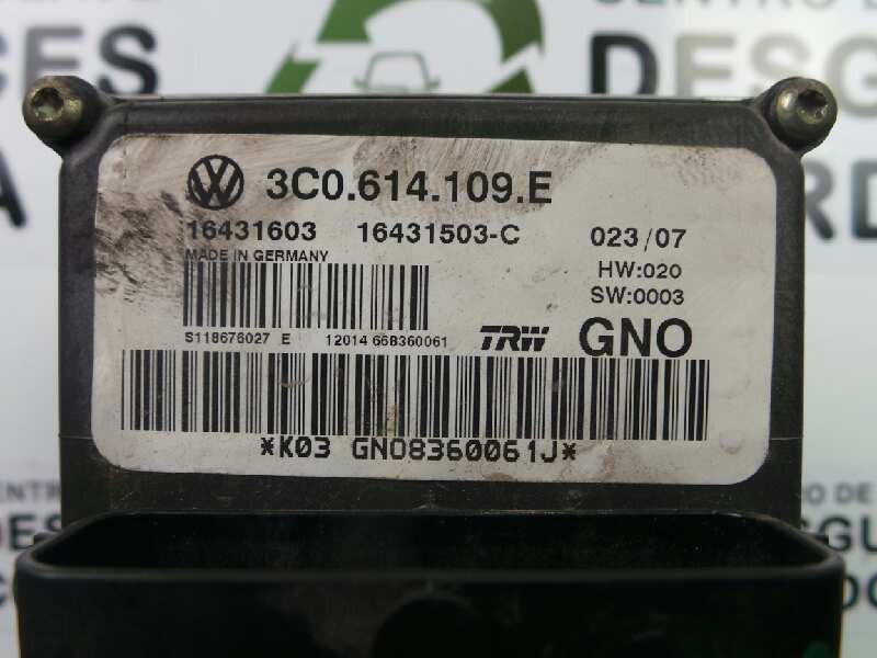 Recambio de abs para volkswagen passat berlina (3c2) 2.0 tdi referencia OEM IAM 3C0614109E-16431603-16431503C TRW 