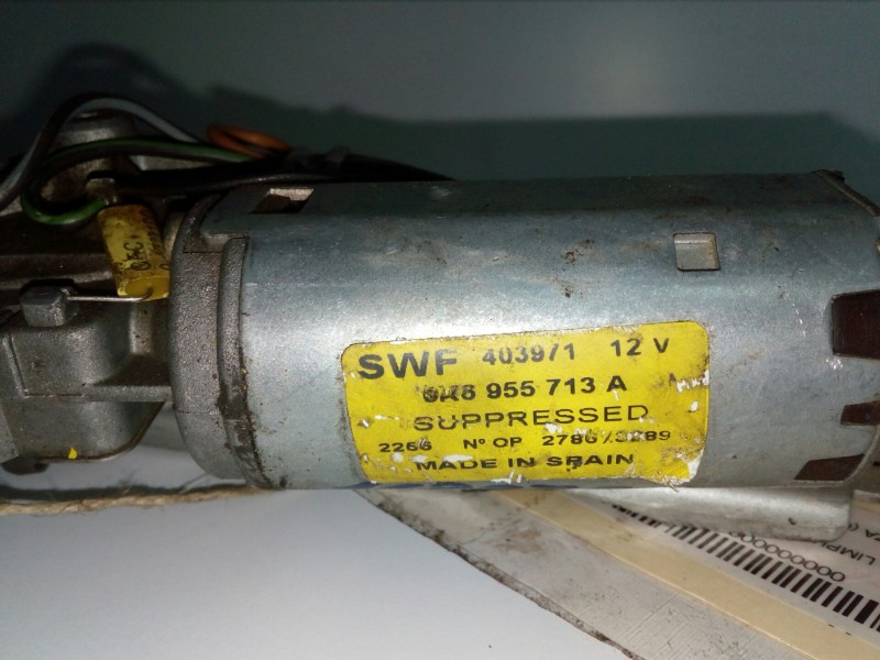 Recambio de motor limpia trasero para seat ibiza (6k) referencia OEM IAM 6K6955713A-403971 3 PINES 