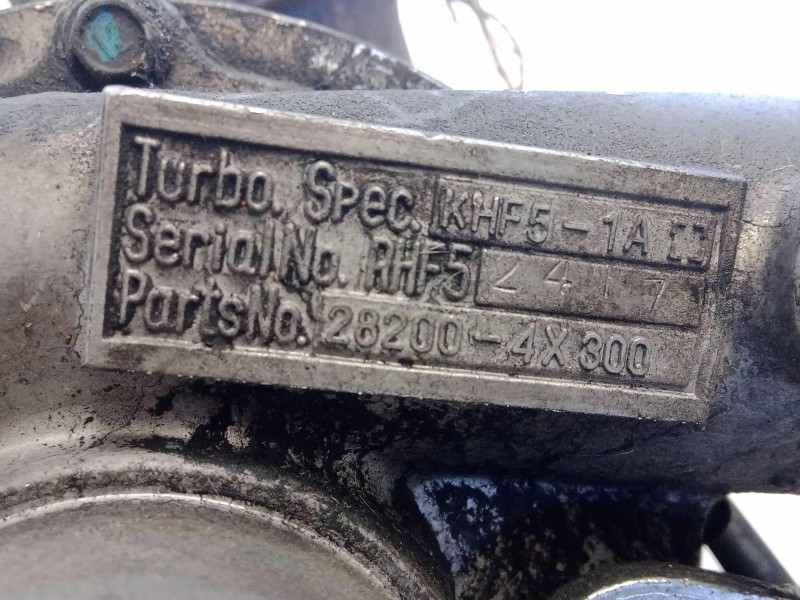 Recambio de turbocompresor para kia carnival ii 2.9 crdi cat referencia OEM IAM 282004X300-KHF51A  