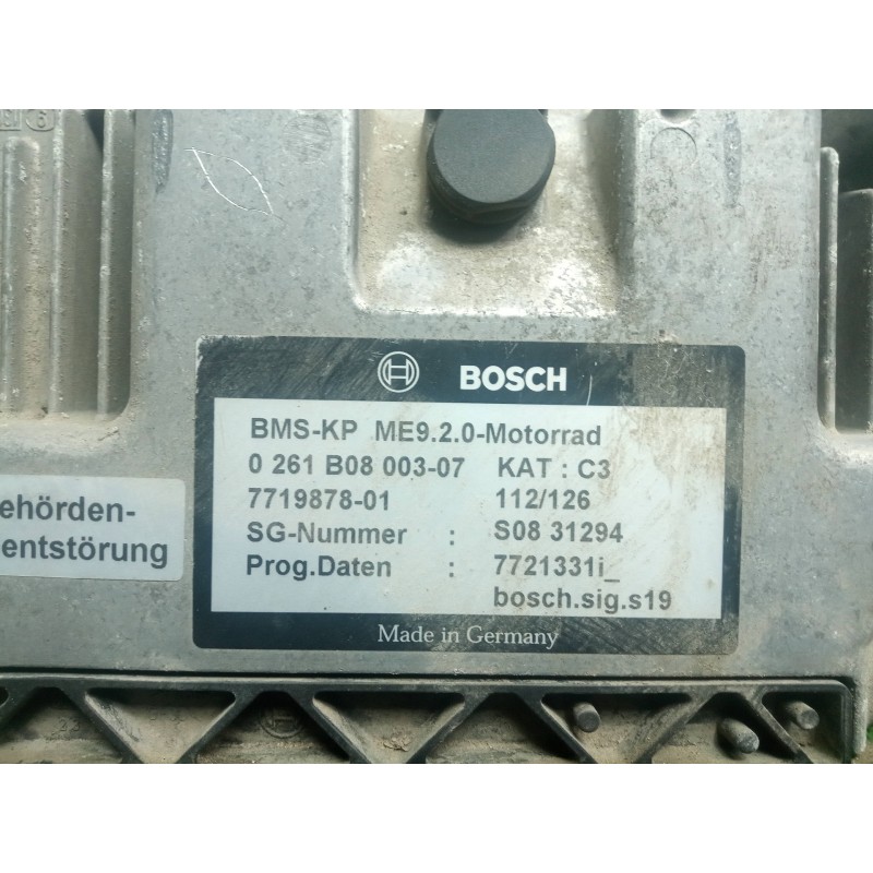 Recambio de centralita motor uce para bmw r 1200 rt/st referencia OEM IAM 0261B0800307-771987801  